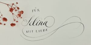 Persönliche Kalligraphie