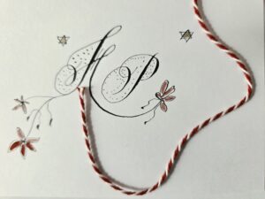Duftkarte & Kalligraphie